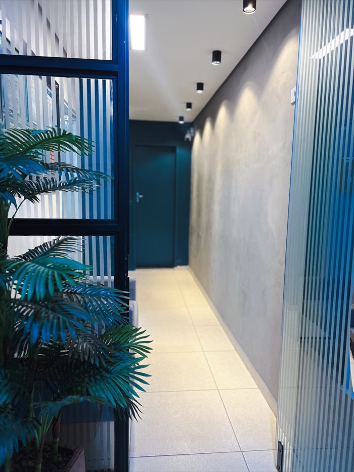 Corredor de entrada da unidade de Martins Soares